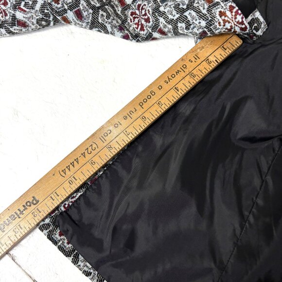 After Six Grey Red  Brocade Tuxedo Prom Formal Jacket Vintage Authentic 70’s NWT - Picture 12 of 14